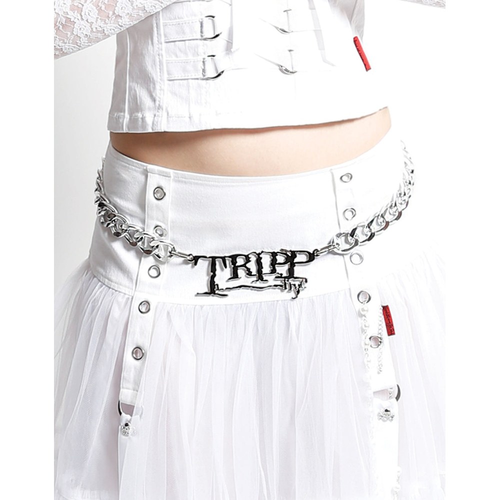 Tripp NYC - Tripp NYC name plate Ketting - Zilverkleurig